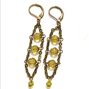 Jewelry - Green dangle earrings Jewelry - Green dangle earrings